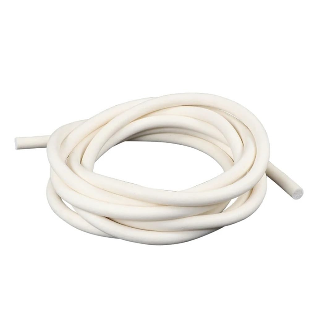 Cordon en silicone expansé solide de 2,5 mm, bande blanche souple et facile à traiter