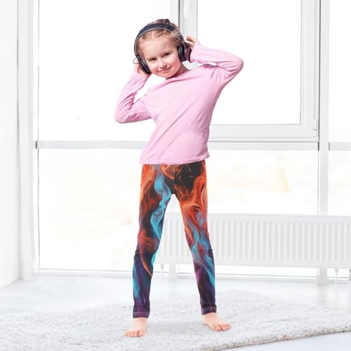 ZZKKO Girls Leggings Car Flames Toddler Girls Clothes Leggings for Girls Toddler Girls Leggings 3-4T4