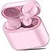 TOZO T6 Bluetooth Kopfhörer Kabellos In Ear Ohrhörer Sport Touch Control Wireless Bluetooth Headset mit kabellosem Ladecase Mikrofon Premium Sound Bass Roségold