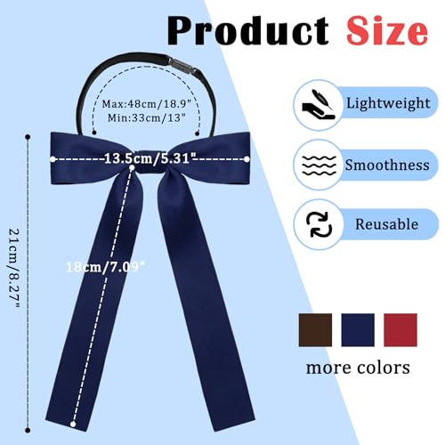 Image of Luckyvestir Western Bow Ties for Men Women, Black /Red Colonel Satin Ribbon String Bow Tie for Costume Uniform