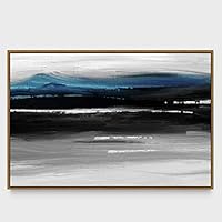 Framed Canvas Wall Art Abstract Seascape Canvas Prints Home Artwork Decoration for Living Room,Bedroom - 16x24 inches