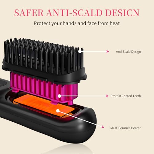 New go Brush pro 2026 - Cepillo alisador portátil inalámbrico miniatura 7