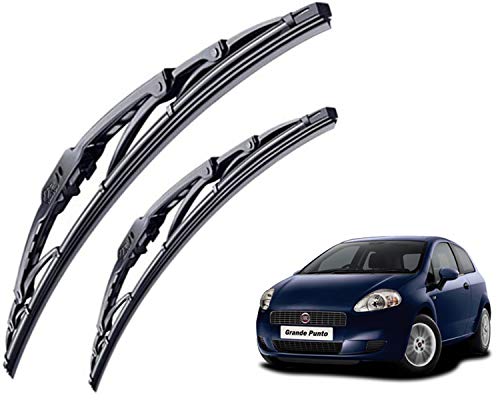 Image of WolkomHome High Performance OE Car Wiper Blade Replacement set of 2 Pc Right 24 inch Left 16 inch for Fiat Grand Punto