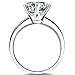 TenFit Jewelry 925 Sterling Silver Rings for Women 2ct Simulated Halo Diamond Anniversary Engagement Rings