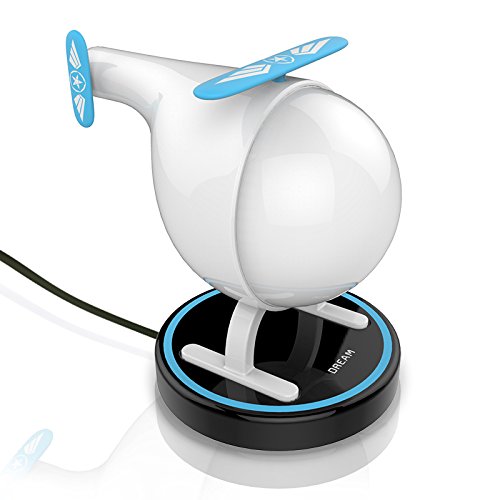 Eplze Hélicoptère Design Veilleuse LED USB Rechargeable Changement de Couleur Automatique Mood Lamp pour les Enfants (Bleu)