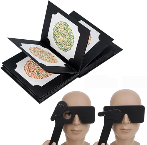 ISHIHARA Color Vision Test Book with 14 Plate with User Manual Occluder
