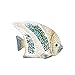 WonderMolly Coastal Collection Animal Life Angel Fish with Crushed Glass Accent Figurine