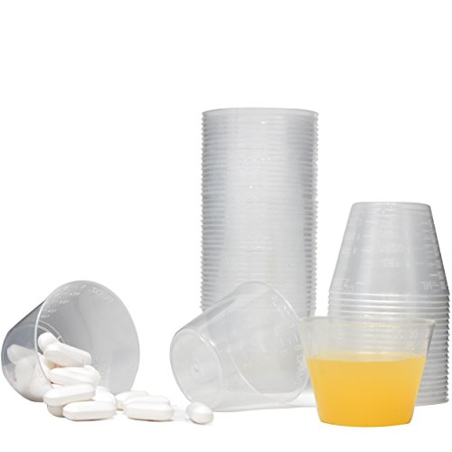 Vanguard Disposable Graduated Measuring Plastic Medicine Cups 1 Ounce (1000 Pack) #TOP3
