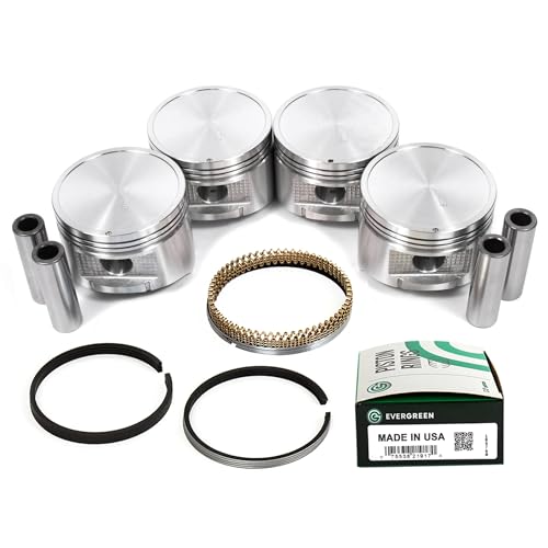 Mizumo Auto MA-4216946095-0 Pistons w/Rings Compatible With/For 90-97 Nissan D21 Pickup 2.4L KA24E DOHC 12V