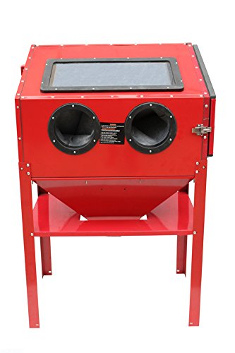 Varan Motors NESB-16D Cabina chorro de arena, microesferas, arenadora profesional con manguitos, 220 litros, con accesorios
