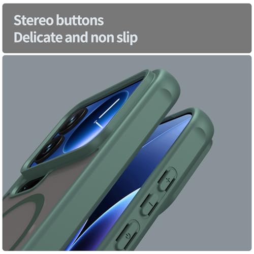 Image of Compatible with Xiaomi 17 Pro Case Cover,Compatible with MagSafe,Anti-Fall,Compatible with Xiaomi 17 Pro 5G 25098PN5AC Cell Protective Phone Case Green