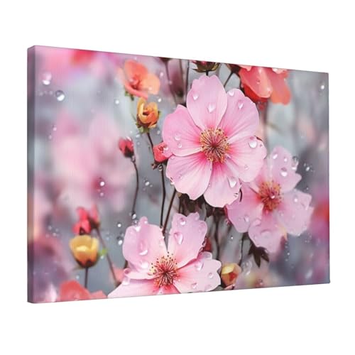 Impression sur toile fleurs tableau moderne chambre bureau
