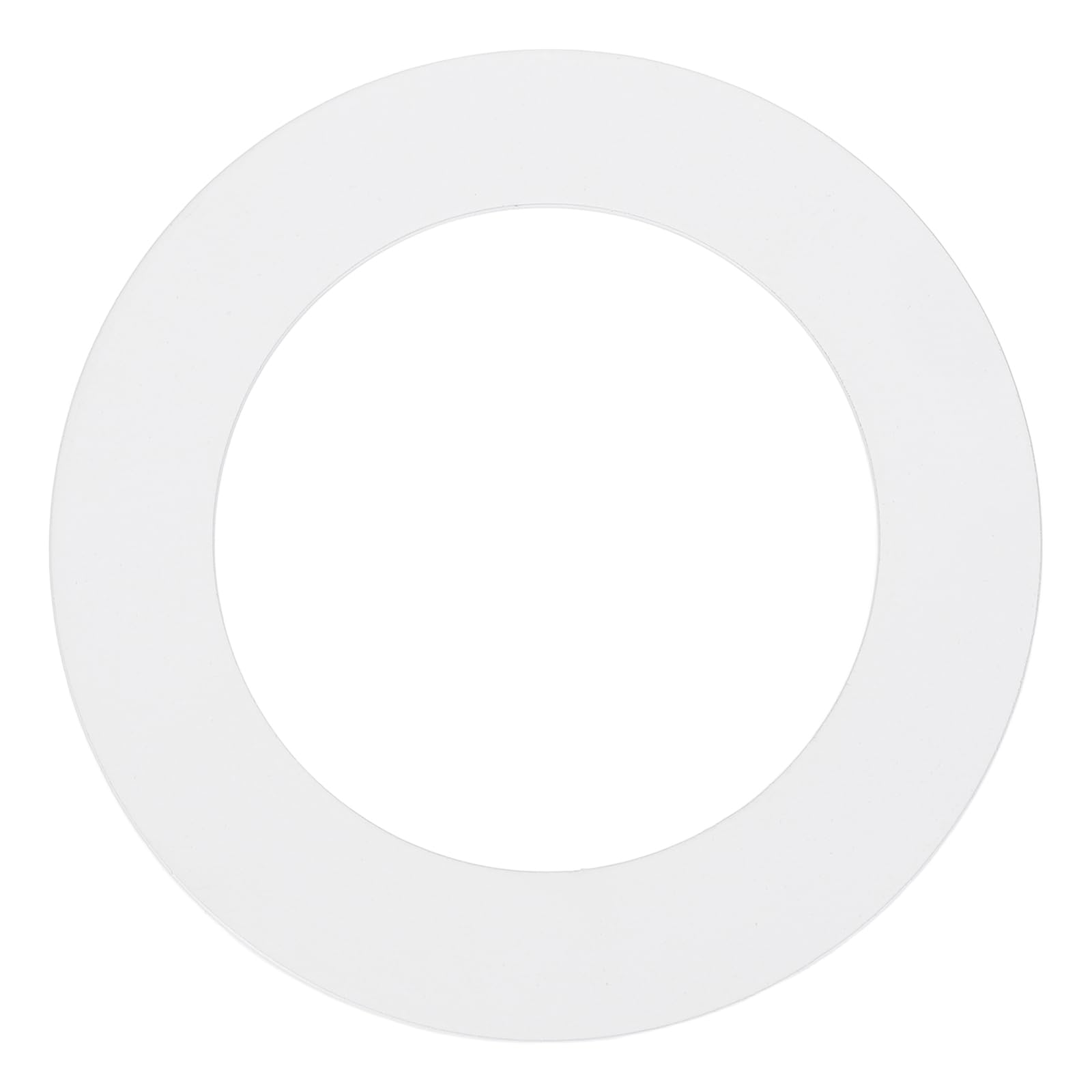 sourcing map Goof Rings, 2.4" ID 3.6" OD Steel Flat Goof Trim Ring Light Cover Plate Flush Mount Can Converter for Recessed Downlight Vent Ceiling Medallion Wall Hole Decor, Matte White