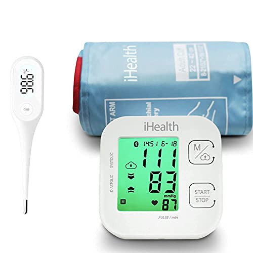 iHealth Track Wireless Blood Pressure Monitor and iHealth PT1 Oral Thermometer