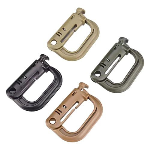 4 hebillas multifuncionales al aire libre para escalada mosquetón hebillas los llaveros para acampar y escalar colgar