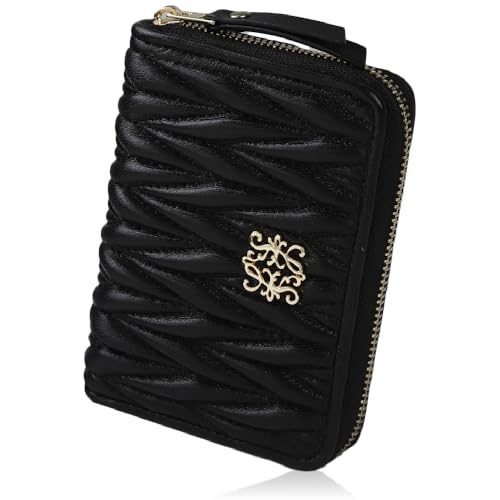 LASIEM(ラシエム) 【特注本革×大きく開くお札入れ】 財布 レディース ミニ財布 小さい財布 折り畳み財布 お札が折れない 二つ折り 2つ折り コンパクトのサムネイル