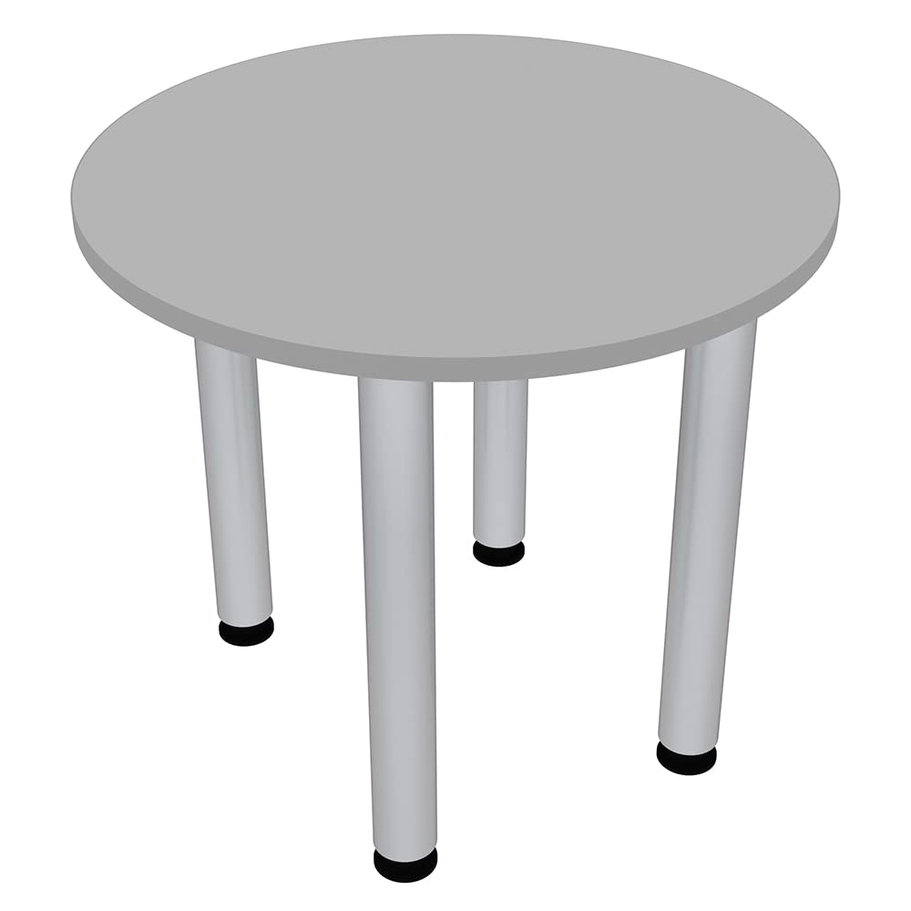 - 36" Small Round Table Metal Post Legs Conference Room Breakroom