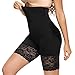Joyshaper Unter Rock Kurz Hose Hoch Taille Miederpants Bauch Weg Miederhose Miederslip Anti-Rutsch Spitzen Shorts Damen Unterhose Nahtlose Unterwäsche, Schwarz-Lace, XL