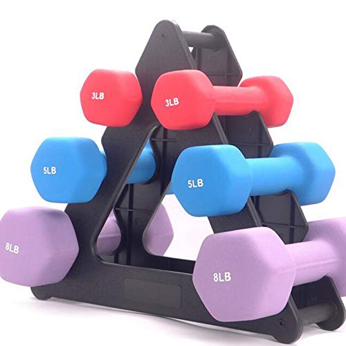 Diaclara Dumbbell Rack,(Rack ONLY) Compact Dumbbell Bracket Free Weight Stand for Home Gym Black(3 T Diaclara Dumbbell Rack,(Rack ONLY) Compact Dumbbell Bracket Free Weight Stand for Home Gym Black(3 T