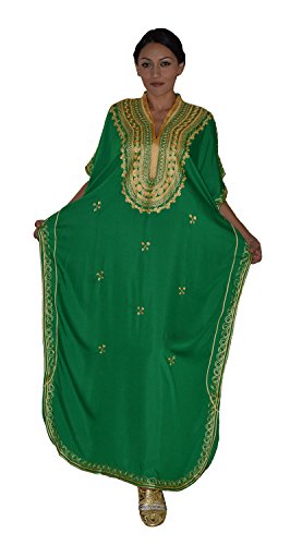 Moroccan Caftan Hand Made with Gold Hand Embroidery Long Length3