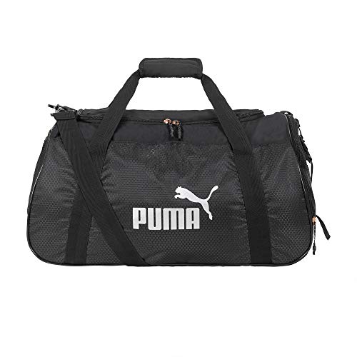PUMA Bolsa esportiva feminina Evercat Candidate, Preto/prata, tamanho nico