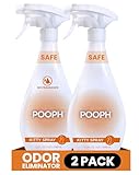 POOPH Kitty Spray - Odor Eliminator, 32oz - Dismantles Odors on a Molecular Basis, Cats, Freshener, Eliminator, Urine, Poop, Pee, Deodorizer, Fresh, Clean, Furniture, Potty, Safe - 2 Pack