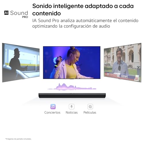 Barre De Son LG S80TY 480W – Bluetooth WiFi Dolby Atmos Et Subwoofer - vue 9