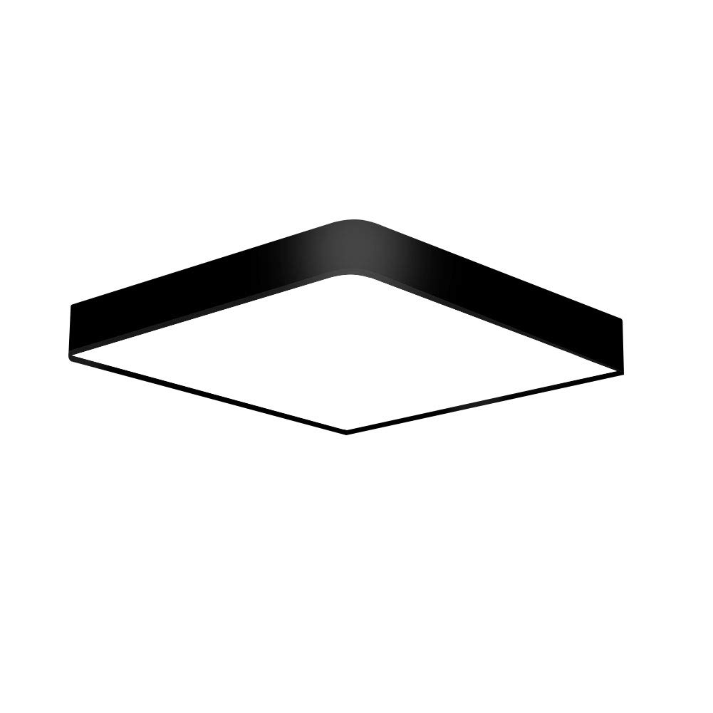LED Ceiling Light, Modern LED Ceiling Light Panel LED dimmable Panel Ceiling lamp Remote Control for Living Room BedroomKitchen Hallway Balcony Embedded, Black, 30x30cm RC Dimmable — image 1