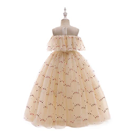 Weileenice Flower Girl Tulle Dress Off Shoulder Princess Wedding Holiday Kids Pageant Party Fancy Dresses3