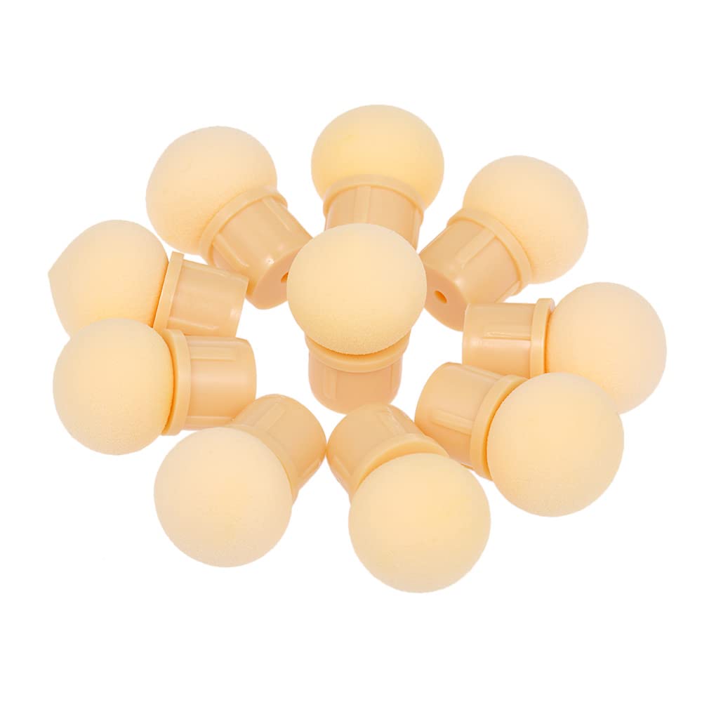SUNNEEN Nail Tool 10Pcs Replaceable Round Sponge Heads for Manicure Gradient Blooming Brush Shade Maker UV Gel Polisher Nail Art Tools Sponge Heads