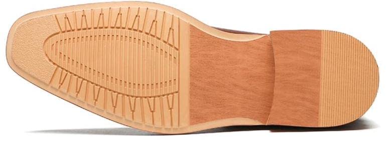 FASHION TAILORED - Oxford casual Lace up men's dress boots for business and formal events with Studded Wood & Rubber Outsole2