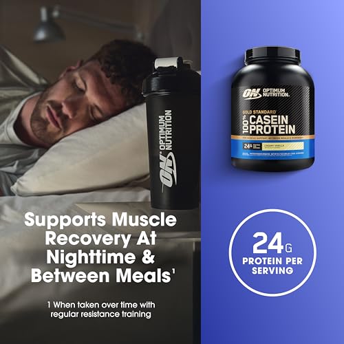 Image of Optimum Nutrition Gold Standard Casein Protein Powder, Vanilla, 4 LB
