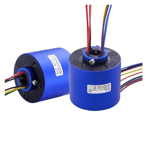 1 Pcs Ring Slip Ring 24612-way Collector Ring Conductive Ring Through Hole Slip Ring(Inner 12.7mm Outer 54mm - 8 Way 10A)