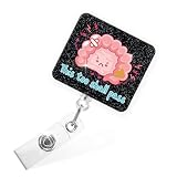 Sixrip Ausziehbare Glitzer-Abzeichenrolle mit Krokodilklemme, lustiges Geschenk für Endoskopie, interne Krankenschwestern, Gastroenterologen, Nephrologie, Chirurgen, Arzt