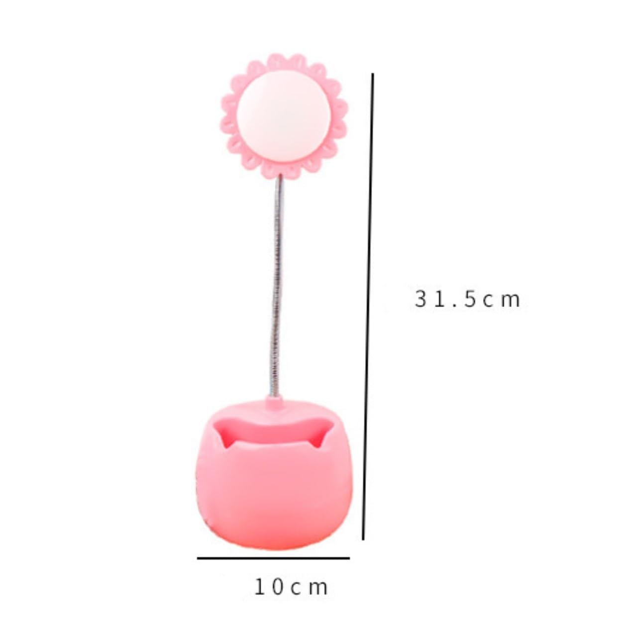 Lampara Escritorio para Oficina Lámpara De Escritorio con Girasol, Carga USB, Protección For Los Ojos, Flexible Moderno Flexo Escritorio(Pink)