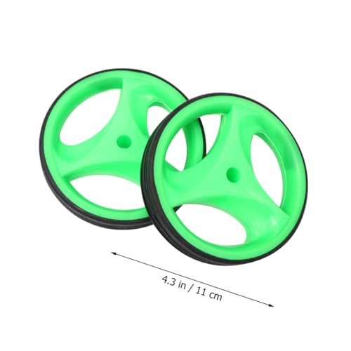 Conjunto de Ruedas de Entrenamiento Veemoon con Soporte, Ruedas Auxiliares Silenciosas de Balance con Luz Intermitente, 12-20 Pulgadas, Estabilizadores Verdes para Bicicleta miniatura 2