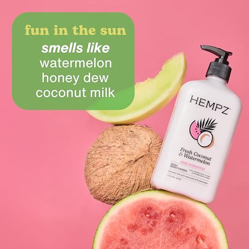 Image of Hempz Herbal Body Moisturizer, Pearl White, Fresh Coconut /Watermelon, 2.25 Ounce