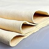Garvee Large 40x50cm Natural Chamois Leather Car Cleaning Cloth, Super Absorbent, Quick-Dry Suede Towel, Microfiber Detailing Rag for Car Wash, Polishing, Auto Care