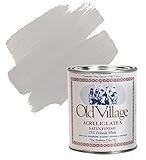Old Village Satin Colonial White Water-Based Paint Exterior and Interior 1 qt.