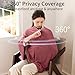BubblePanda Rayon Made from Bamboo Nursing Cover for Baby Breastfeeding,360° Full Privacy Soft & Breathable Breastfeeding Covers Up for Women,Machine Washable Nursing Shawl,Stretchy Carseat Cover