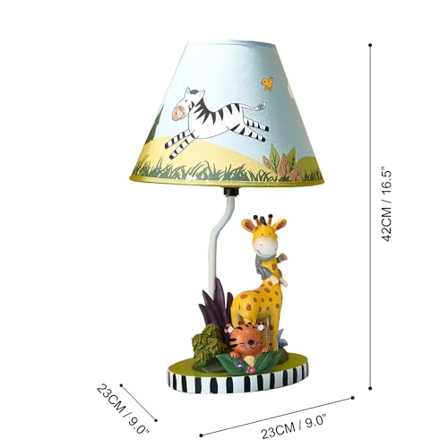 Fantasy Fields Sunny Safari Kids Table Lamp with Sculpted Base & Printed Lampshade, Multi by Fantasy Fields - Image 5