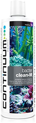 Continuum Aquatics BacterClean-M - Cleaning Microbial Culture for Reef and Marine Aquariums, 250 ML (QBCM250)