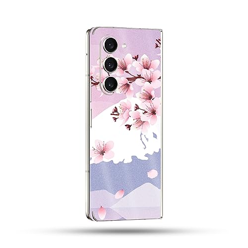 Image of MightySkins Glossy Glitter Skin Compatible with Samsung Galaxy Z Fold 5 Full Wrap - Fuji Sunset | Protective, Durable High-Gloss Glitter Finish | Easy to Apply & Change Styles | Made in The USA