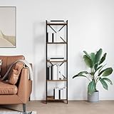 Avec étagères à étages Générique Étagère Bois Ancien 40 x 30 x 155 cm Bois d\'ingénierie,Meubles,Étagères,Bibliothèques,Marron,13.01 KG,868357