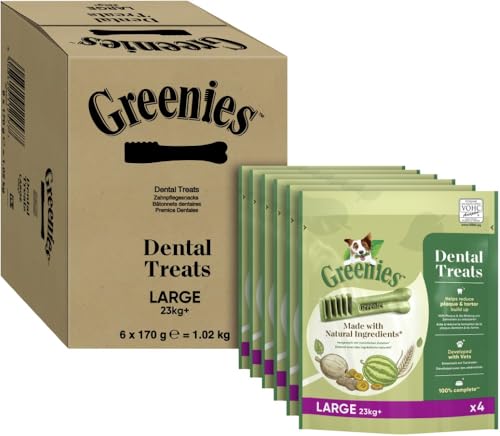 GREENIES Dental Treats Large für Hunde ab 23kg, 6 x 170g