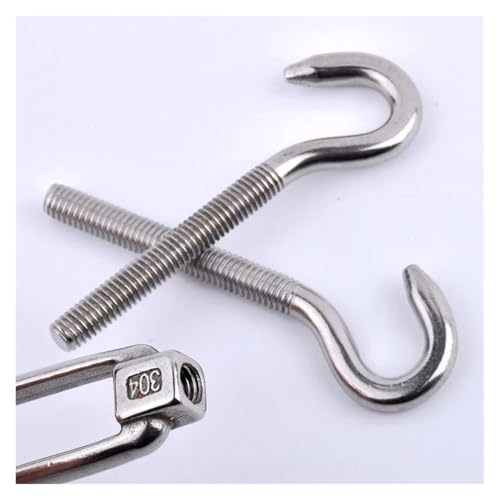 M5~M24 Tensor de cable de acero inoxidable 304 para tensar cable, con gancho y tornillo roscado miniatura 5