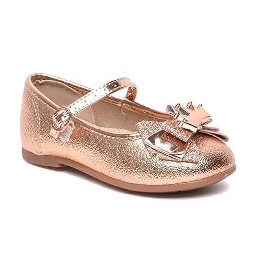 Sapatilha Molekinha Metalizado Cairo Bebê-Meninas, Dourado, 21