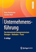 Unternehmensführung: Das internationale Managementwissen Konzepte - Methoden - Praxis 3658070889 Book Cover
