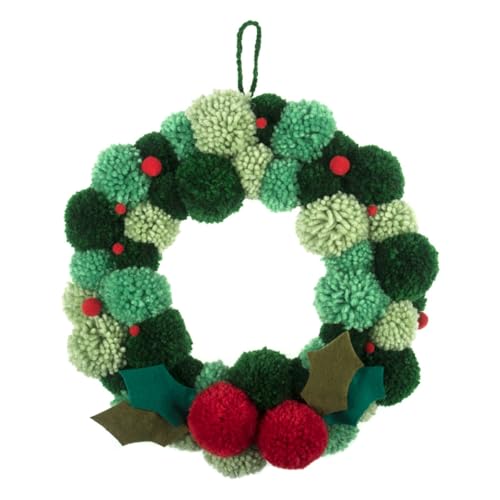 Trimits Green Pom Pom Wreath Kit, Make Your Own Christmas Decorations,...