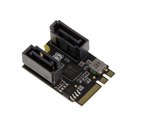 Carte contrôleur M2 E A Key SATA 6GBps JMB582 pour résoudre le manque de ports de stockage